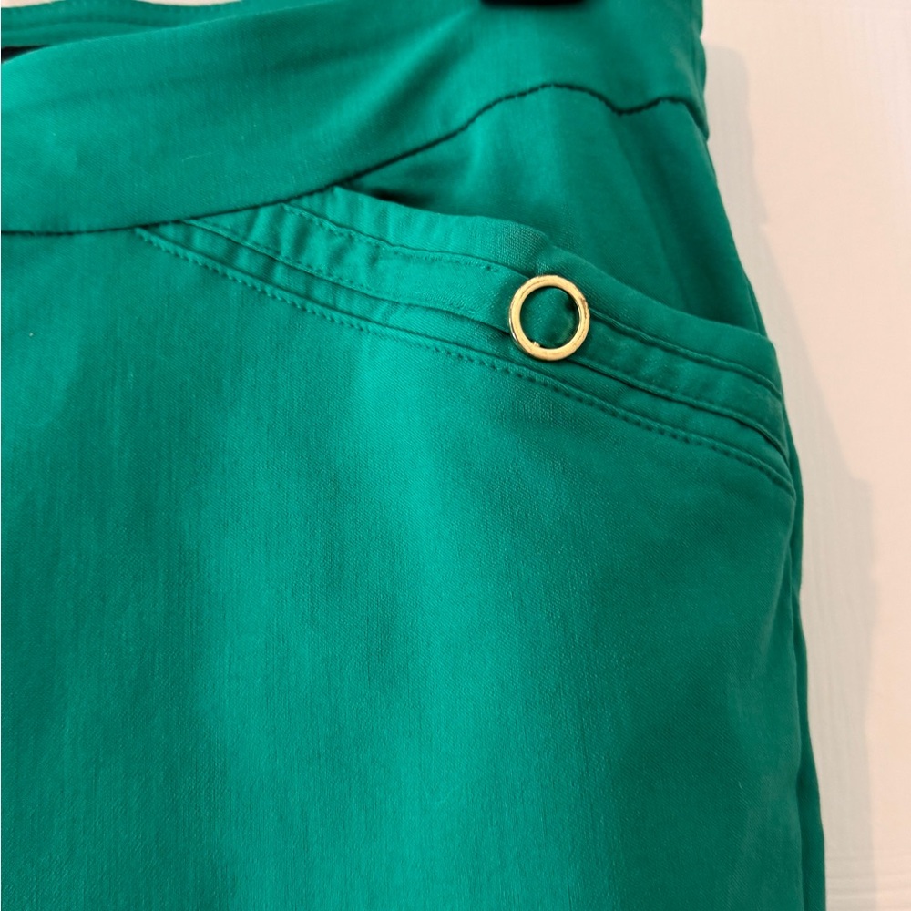 Counterparts Green Cropped Ankle Pants - Picture 3 of 5